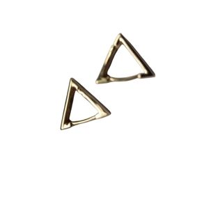 3/$30 NEW Pair Of 16k Gold Plated Triangle Earrings